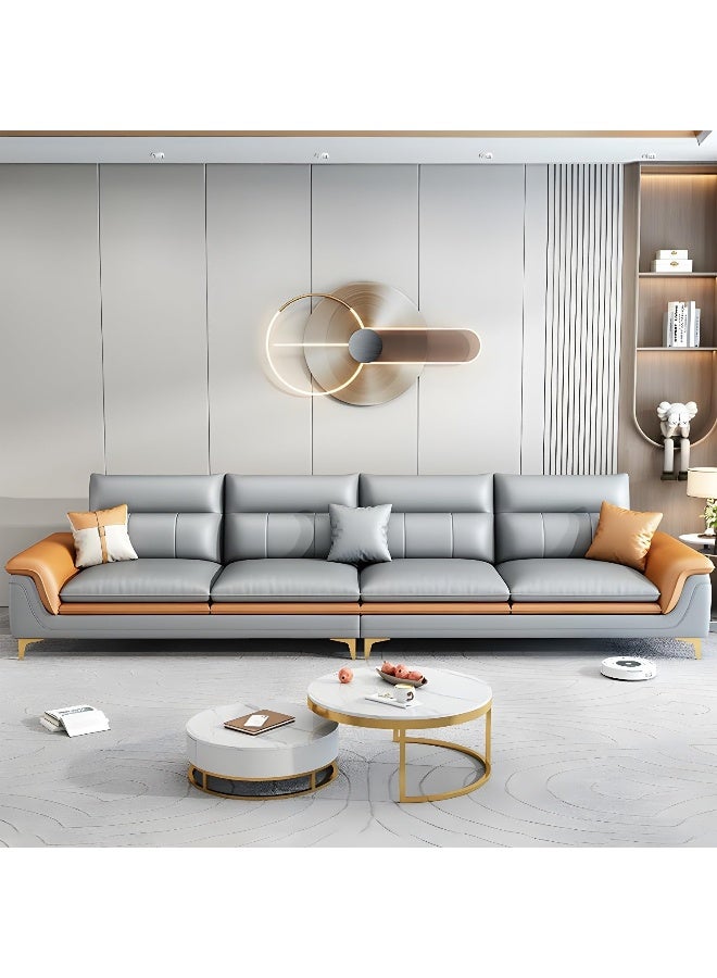 Zayn comforts Glam Grey Wood Frame Extra Deep Seat Sofa With Tech Cloth Upholstery - Image 3