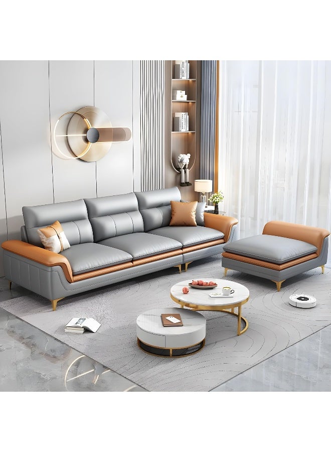 Zayn comforts Glam Grey Wood Frame Extra Deep Seat Sofa With Tech Cloth Upholstery - Image 1