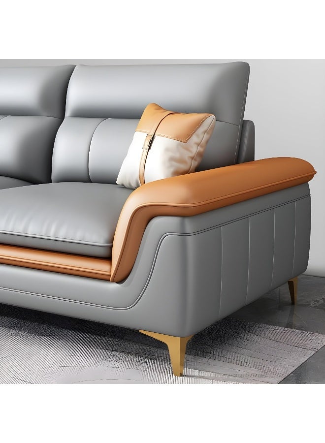 Zayn comforts Glam Grey Wood Frame Extra Deep Seat Sofa With Tech Cloth Upholstery - Image 4