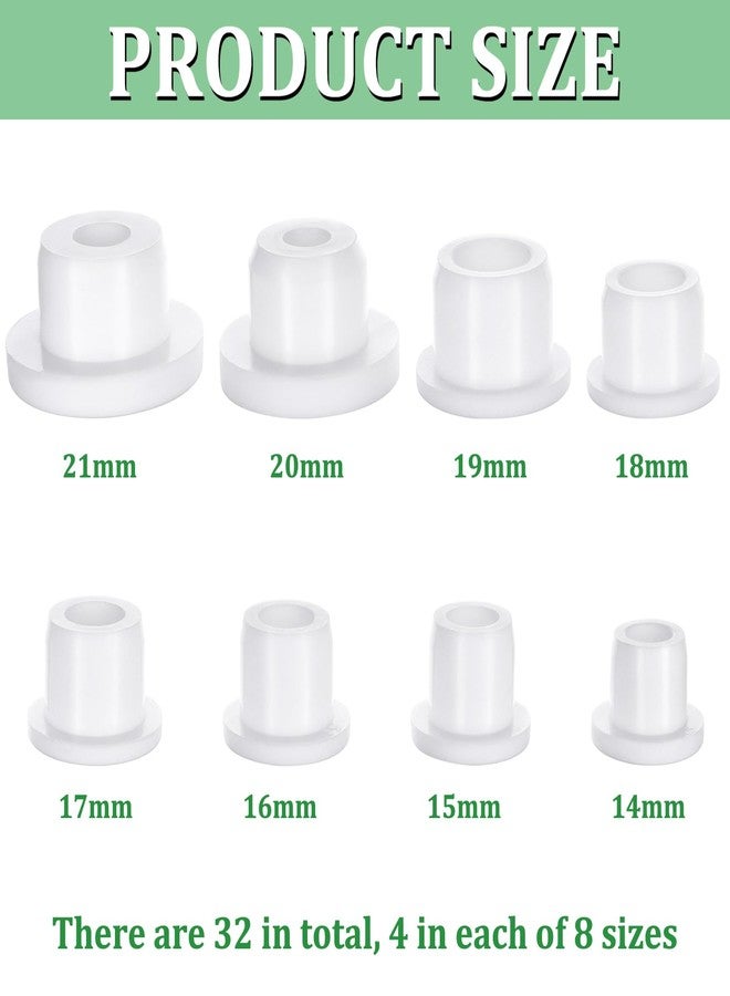 Oppaxf 32Pcs Silicone Salt And Pepper Shaker Stoppers 14,15,16,17,18,19,21 mm Stoppers for Salt and Pepper Shakers,Salt Shaker Plug Replacement Salt and Pepper Shaker Stoppers Plugs for Pots Bottles Pipes - Image 2