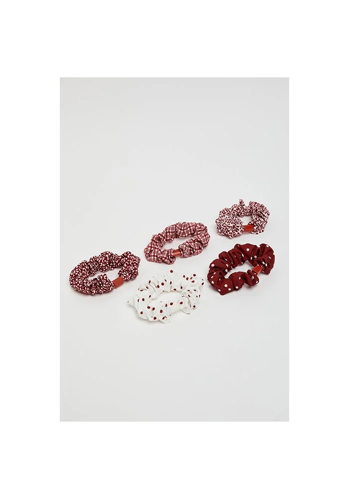 أر أند بي 5 Pack Printed Scrunchies