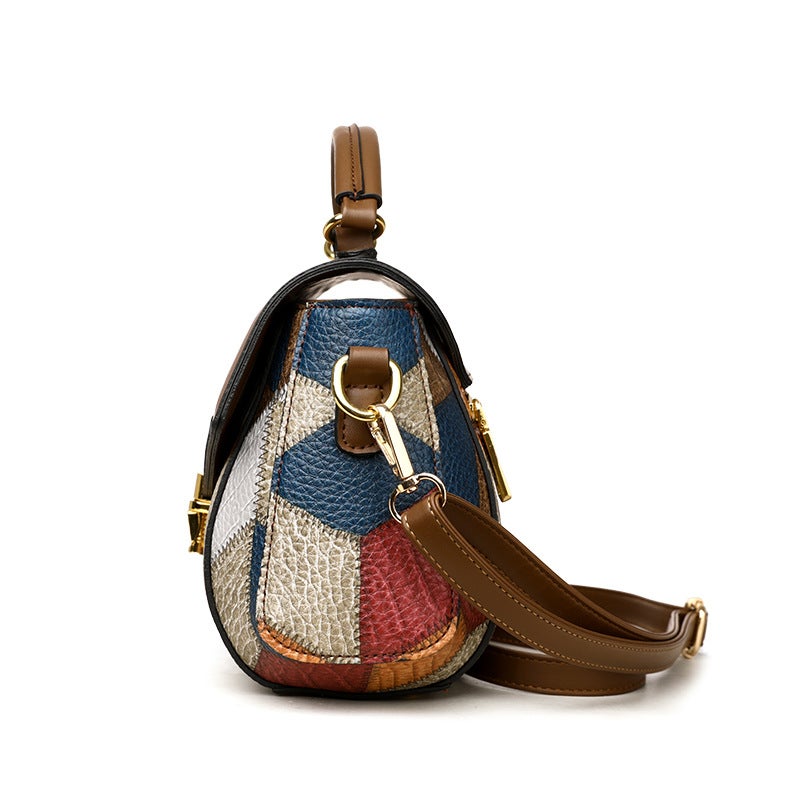 Fashion Bag Women'S New Style All-Match Women'S Bag Popular Contrast Color Women'S Shoulder Bag Portable Small Square Bag - Image 4