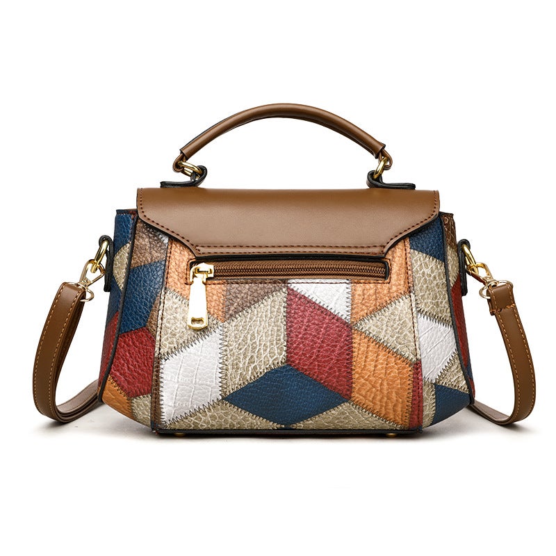 Fashion Bag Women'S New Style All-Match Women'S Bag Popular Contrast Color Women'S Shoulder Bag Portable Small Square Bag - Image 5