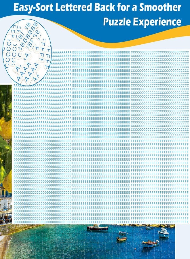 WSCXSC 2 Pack 500 Piece Puzzles for Adults,Lemon Town Jigsaw Puzzles,Lake Puzzles for Adults 500 Pieces Puzzle Sets for Adults Premium Cardboard Puzzles for Tabletop Family Activity Gift - Image 4