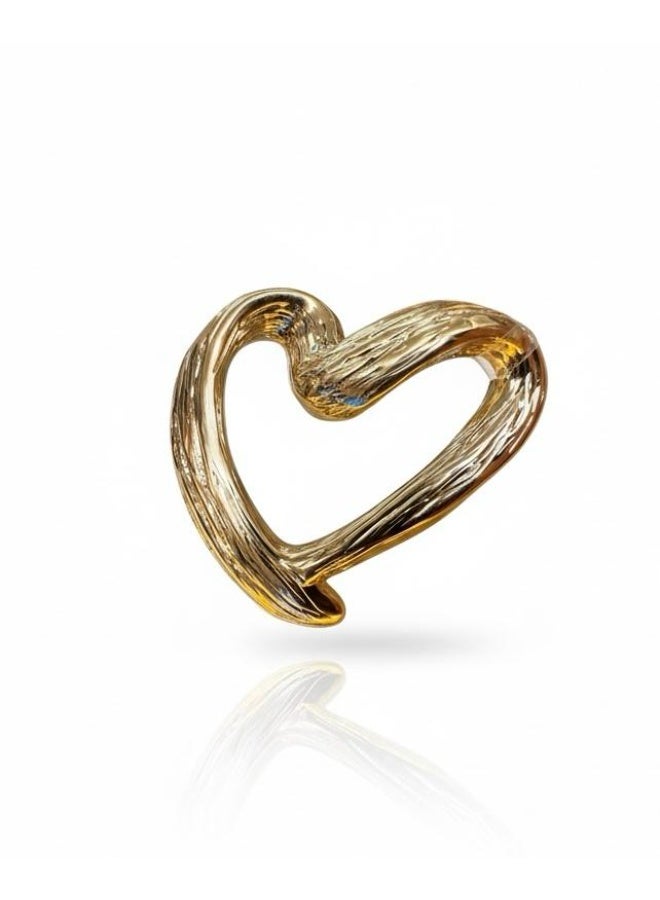 Ruby Art Gold Graziella 18K Pure Gold Pendant for women Heart Design superlight weight - 0.79 Gram - Image 1