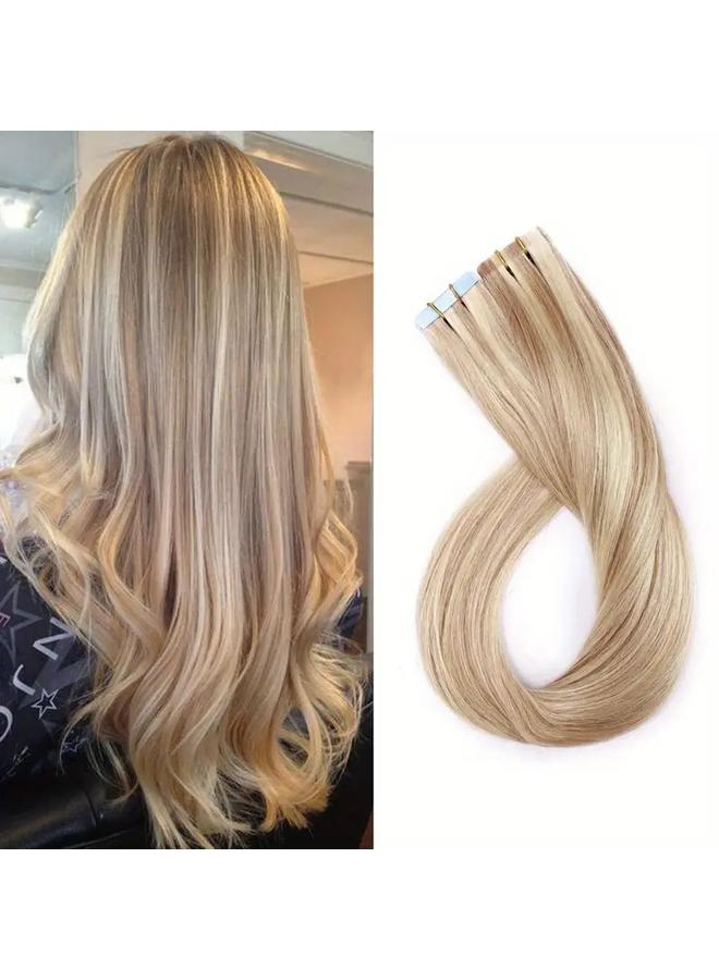 Bluejw Real Hair Seamless Hair PU Wig Film Hair Real Hair Silk Hair Extensions Tape In Hair - Image 1