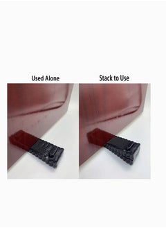 Y&D Door Stopper Rubber Wedge - Sturdy and Stackable Stoppers Slip-Resistant Stop Works on All Floor Surfaces The Tiles, Carpet, Wood Laminate Floor, 10 Pack  - Image 3