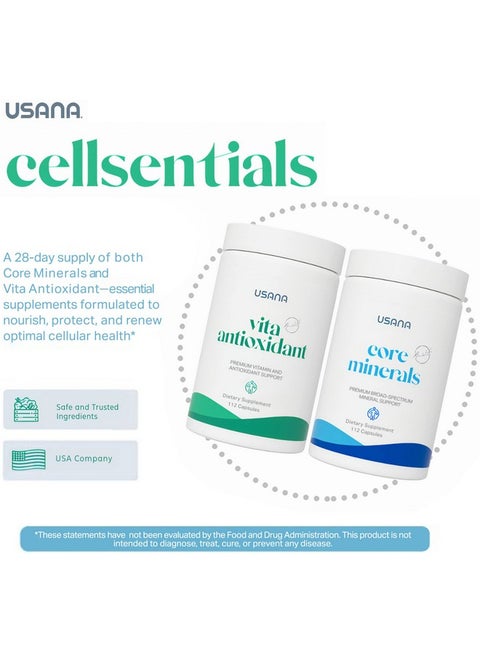 usana glutathione capsule USANA USANA CellSentials - Core Minerals and Vita Antioxidant with  InCelligence Technology to Support Total Body Health* - 112 Tablets Per  Bottle - 28 Day Supply | Best Price KSA