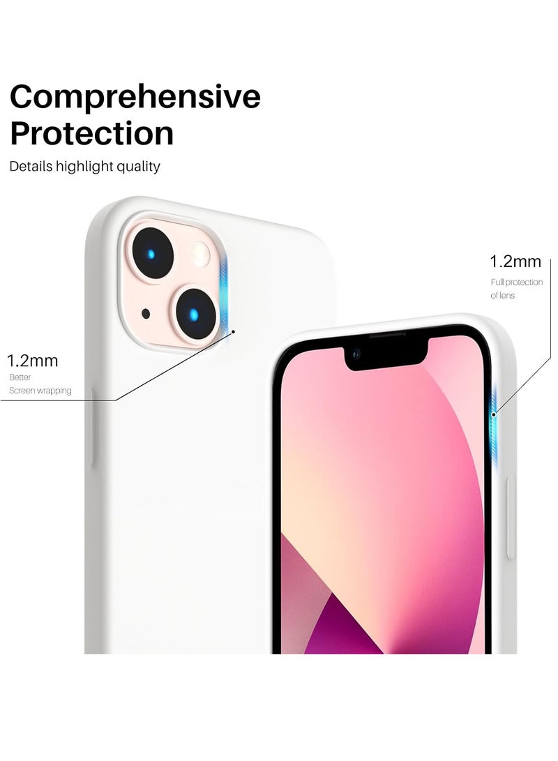 BORTONY iPhone 13 Case Liquid Silicone Anti Scratch Anti Fingerprint Soft Silky Touch Shockproof Protective Cover for Apple iPhone 13  - Image 4