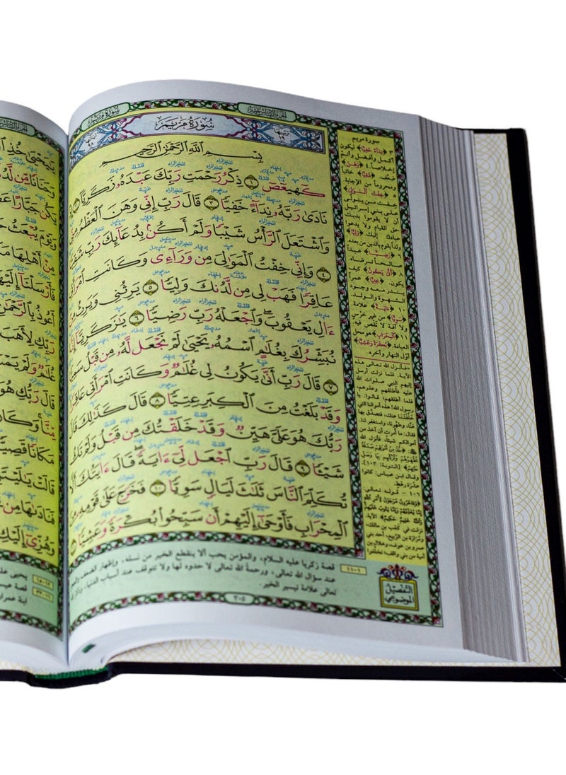 REBENUO - Quran alkarim Objective detail with interpretation of the words of the Holy Qur’an Medium size measuring 14×20 - Image 1