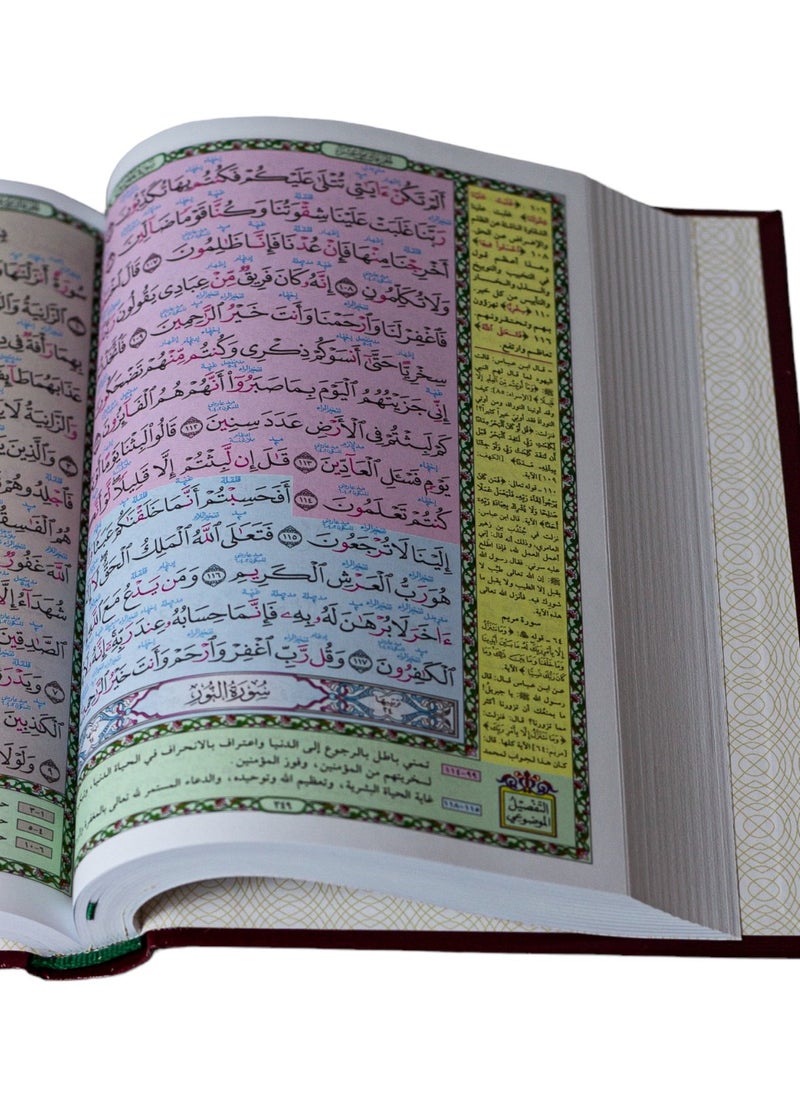 REBENUO - Quran alkarim Objective detail with interpretation of the words of the Holy Qur’an Medium size measuring 14×20 - Image 1