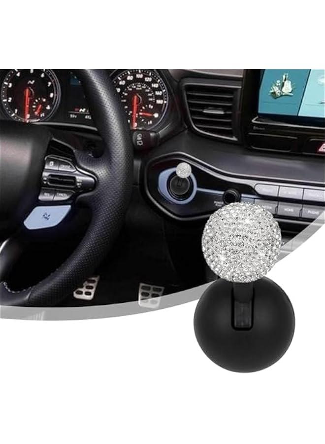 Generic Car Push to Start on Rocker, Diamond-Encrusted Joystick Ball-Bar, Car on Start Lever One-Touch Start on, Car Stickers Interior Decor Car on Cover Decorative  - Image 2