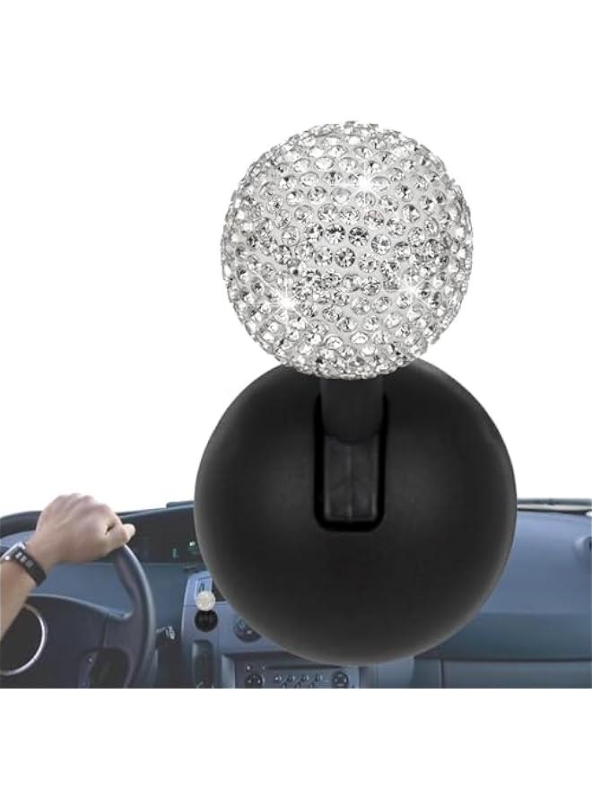 Generic Car Push to Start on Rocker, Diamond-Encrusted Joystick Ball-Bar, Car on Start Lever One-Touch Start on, Car Stickers Interior Decor Car on Cover Decorative  - Image 1