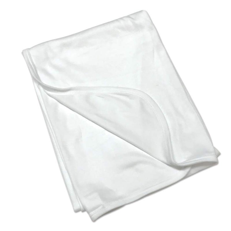 Laughing Giraffe Blank Baby Receiving Blanket White