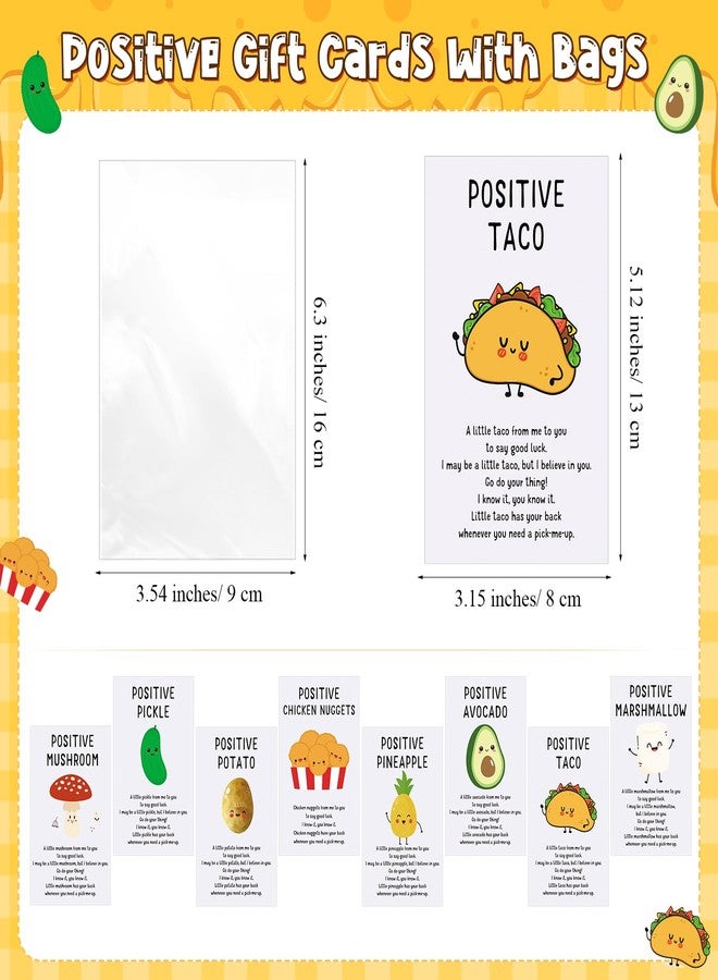 Landical 36 Sets Christmas Positive Keychains Bulk Emotional Food Support Acrylic Keychain with Card Coworkers Inspirational Gift - Image 3
