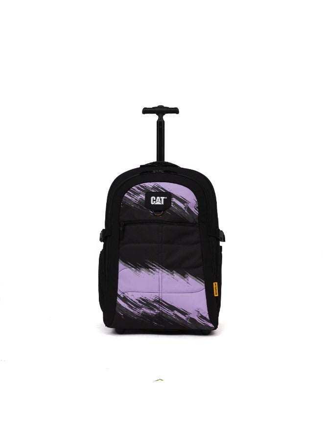 CATERPILLAR CAT RollRover 2â€‘Wheel Trolley L â€“ 38.5L, Laptop Compartment, 600D/1680D Polyester, Brushstroke Lavender - Image 1