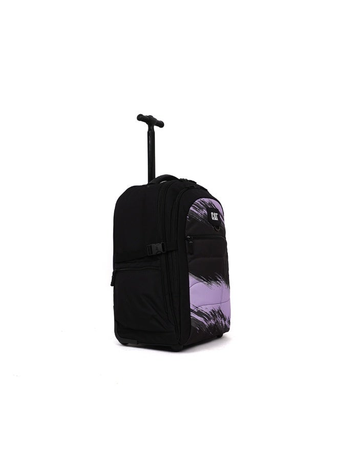 CATERPILLAR CAT RollRover 2â€‘Wheel Trolley L â€“ 38.5L, Laptop Compartment, 600D/1680D Polyester, Brushstroke Lavender - Image 2