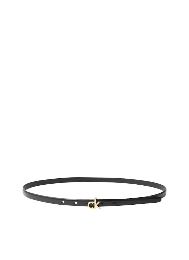 كالفن كلاين Logo Detail Allocated Buckle Hole Belt
