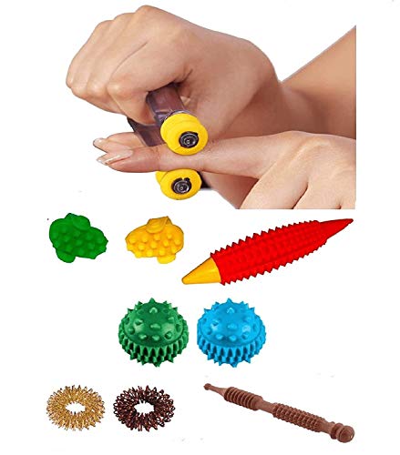 BOSKY Acupressure Finger Hand Massage Kit with Wooden Acupuncture Pen for Pain Relief Muscle Tension Circulation 10 Pcs Deep Tissue Comfort with Reflexology Chart Easy to Use - Image 2