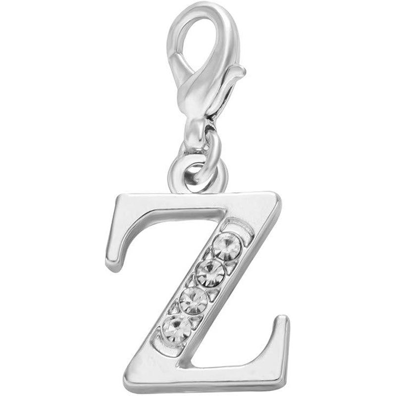 SENFAI 26 Alphabet English Letters Crystal First Initial Name Charms for Bracelet,Necklace,Zipper Puller - Image 1