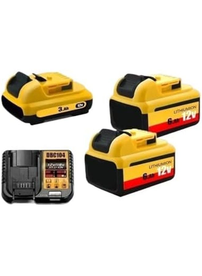 12V 6 0Ah Rechargeable Battery Pack X2 Compatible With Power Tools - Image 3