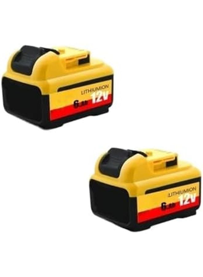 12V 6 0Ah Rechargeable Battery Pack X2 Compatible With Power Tools - Image 2