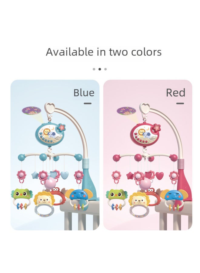 Baby Music Bed Bell Toy Multi-function Rotating Bedside Bell Newborn Baby Soothing Toys-Color:Remote Control/lucky Bag Gray/English - Image 4