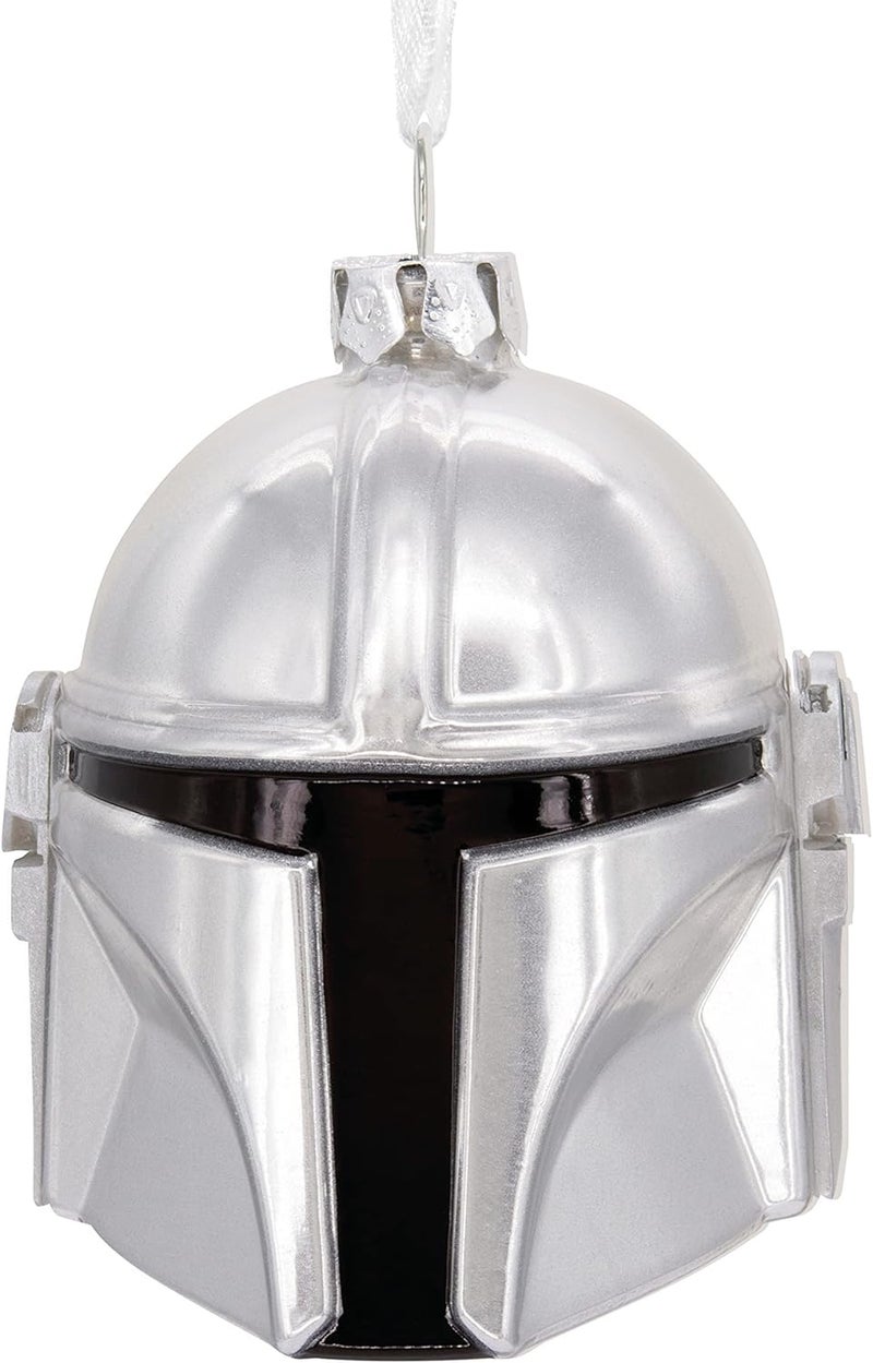 Hallmark Blown Glass Figural The Mandalorian Helmet - Image 1