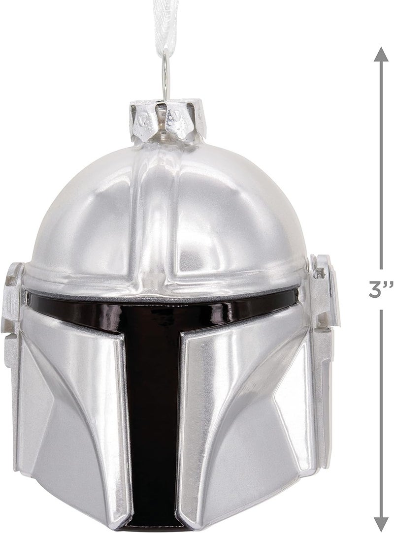 Hallmark Blown Glass Figural The Mandalorian Helmet - Image 4