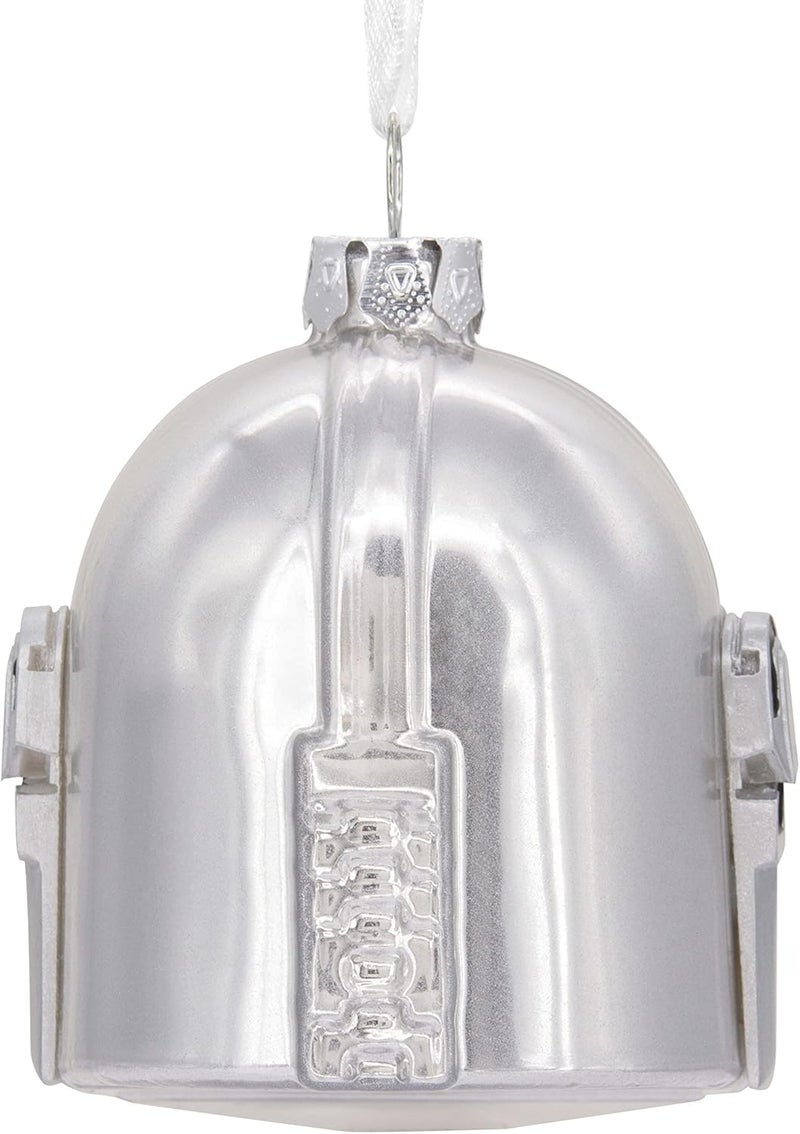 Hallmark Blown Glass Figural The Mandalorian Helmet - Image 2