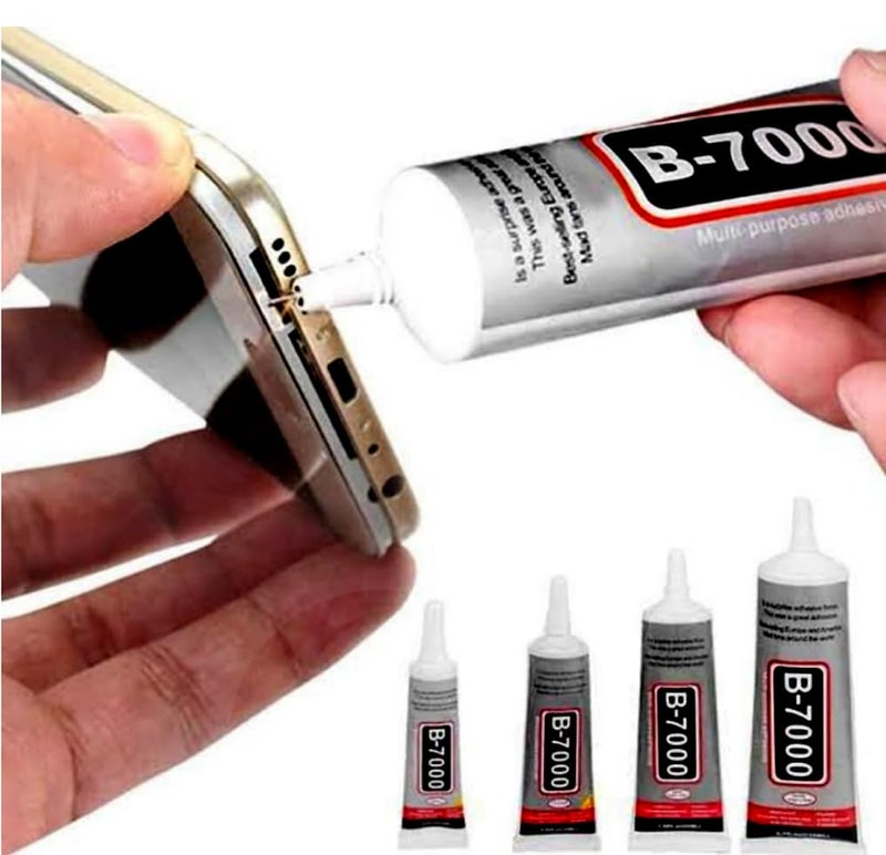 A V Enterprises MultiPurpose 110ml B7000 Glue Transparent Adhesive for Jewellery Mobile Phone Epoxy Resin Shoes Toys Bag Flowers Touch Screen Cell Phone Repair 110 ml Pack of 2  - Image 4