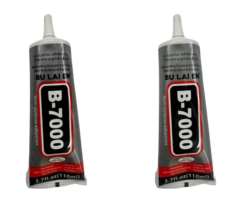 A V Enterprises MultiPurpose 110ml B7000 Glue Transparent Adhesive for Jewellery Mobile Phone Epoxy Resin Shoes Toys Bag Flowers Touch Screen Cell Phone Repair 110 ml Pack of 2  - Image 3
