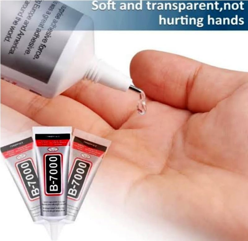 A V Enterprises MultiPurpose 110ml B7000 Glue Transparent Adhesive for Jewellery Mobile Phone Epoxy Resin Shoes Toys Bag Flowers Touch Screen Cell Phone Repair 110 ml Pack of 2  - Image 5