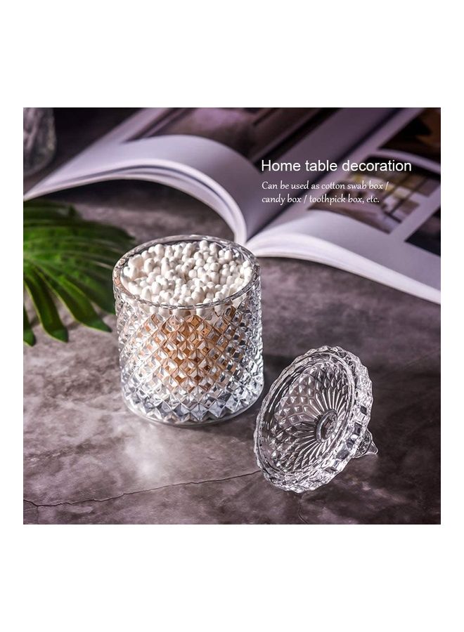 Food Storage Glass Jar Clear 10cm - Image 3