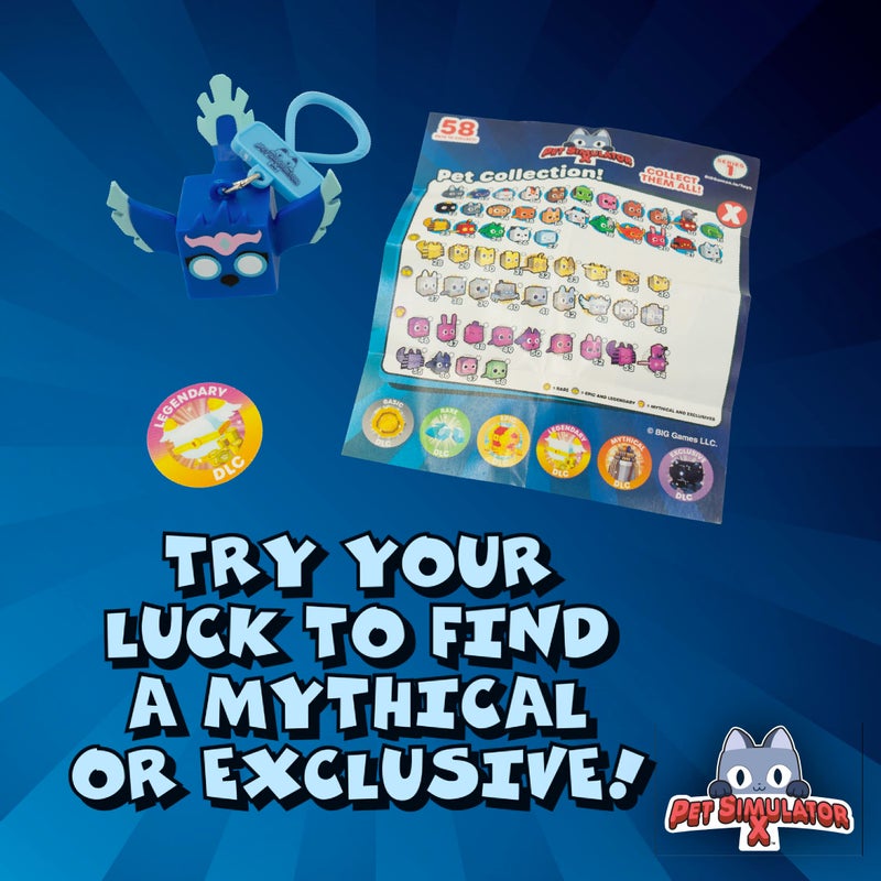 UCC Distributing PET Simulator X - Mystery Pet Minifigure Toys with Collector Clip - Blind Bag 1 Pack and Chance of DLC Code - Surprise Collectable - Image 5