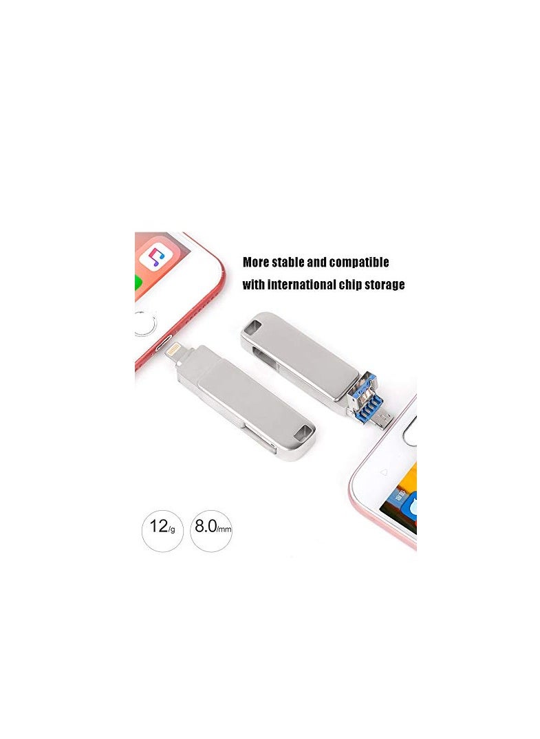 i-Flash 4 in 1 Type C Mobile Phone USB Flash Drive for iPhone/iPad 128GB  - Image 5