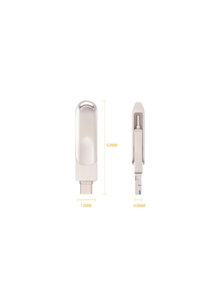 i-Flash 4 in 1 Type C Mobile Phone USB Flash Drive for iPhone/iPad 128GB  - Image 3