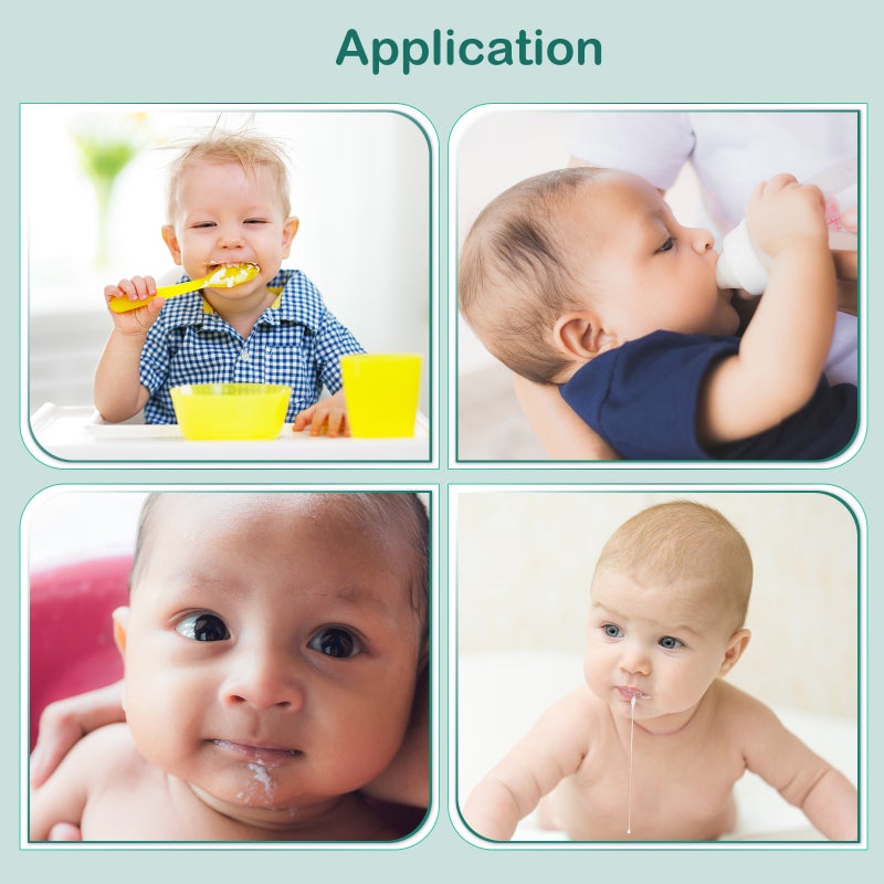 🧸 طقم مريلات أطفال مقاومة للماء بأكمام طويلة مريحة وقابلة لإعادة الاستخدام أثناء الوجبات - Image 4
