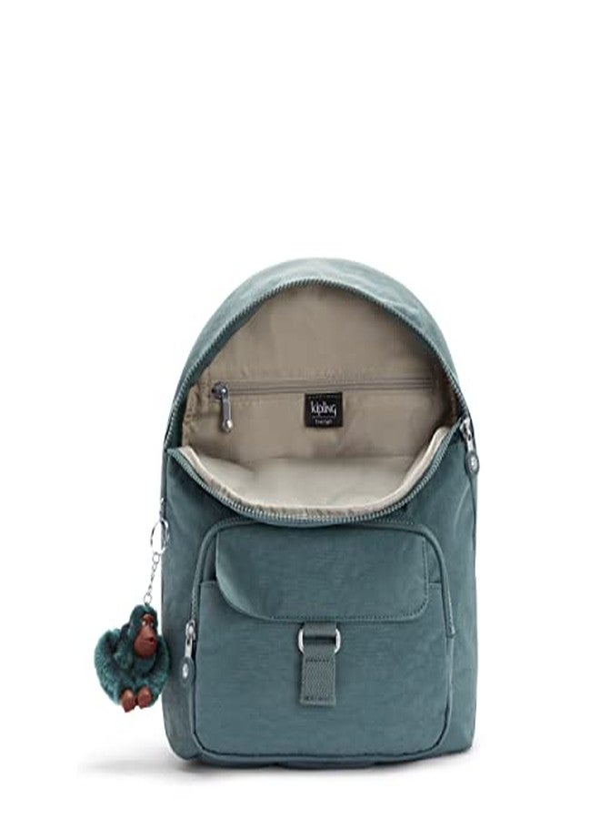 KIPLING KIPLING حقيبة ظهر كويني النسائية من كيبلينج، أحزمة ظهر قابلة للتعديل، سلسلة مفاتيح على شكل قرد، مشبك للمفاتيح، مقبض علوي للحمل - Image 2