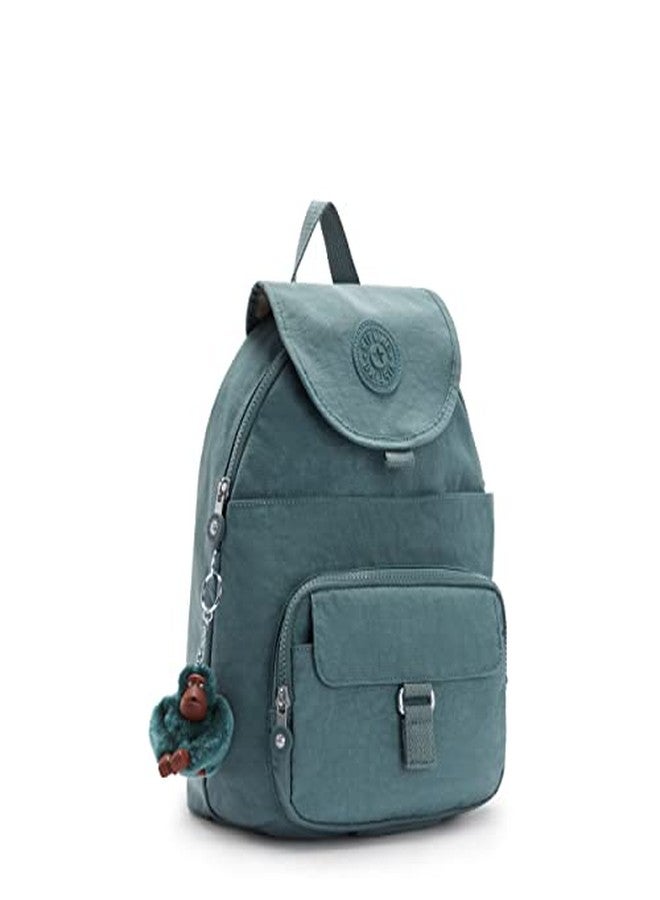 KIPLING KIPLING حقيبة ظهر كويني النسائية من كيبلينج، أحزمة ظهر قابلة للتعديل، سلسلة مفاتيح على شكل قرد، مشبك للمفاتيح، مقبض علوي للحمل - Image 3