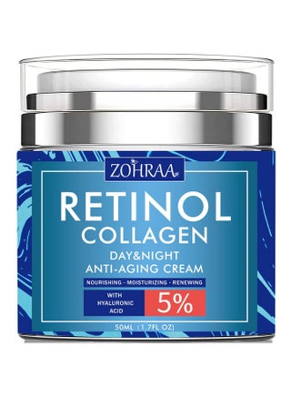 Retinol Cream For Face Facial Moisturizer With Collagen And Hyaluronic Acid Antiwrinkle Reduce Fine Lines Vitamin C+E Naturalingredient Day Night Antiaging For Women Men - pzsku/Z17B7E6C0AC9B0328D18FZ/45/_/1719231339/b2748709-7444-49ac-be7e-1950c2c01bf2