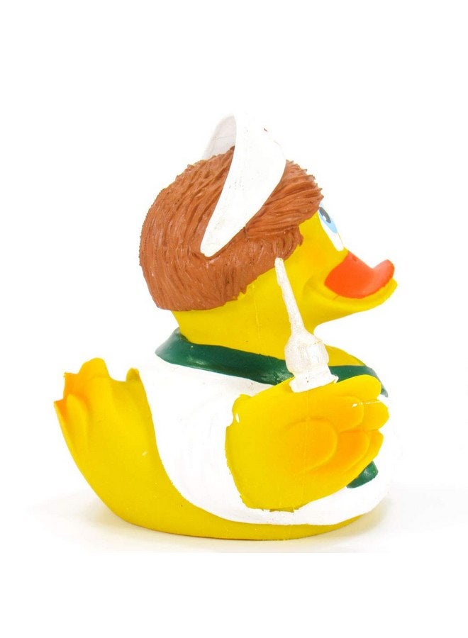 LANCO Nurse Rubber Duck Bath Toy | All Natural, Organic, Eco Friendly, Squeaker | Imported from Barcelona, Spain - Image 5