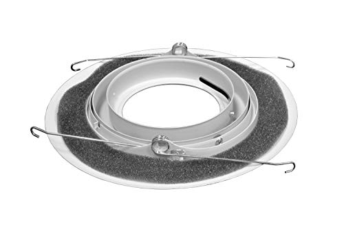 NICOR Lighting 6 inch White Recessed Gimbal Ring Trim, Fits 6 inch Housings (17558WH) - Image 3