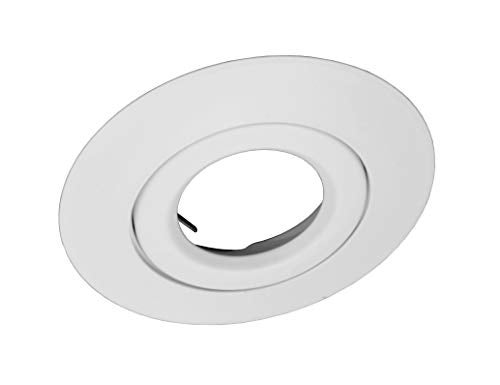 NICOR Lighting 6 inch White Recessed Gimbal Ring Trim, Fits 6 inch Housings (17558WH) - Image 2