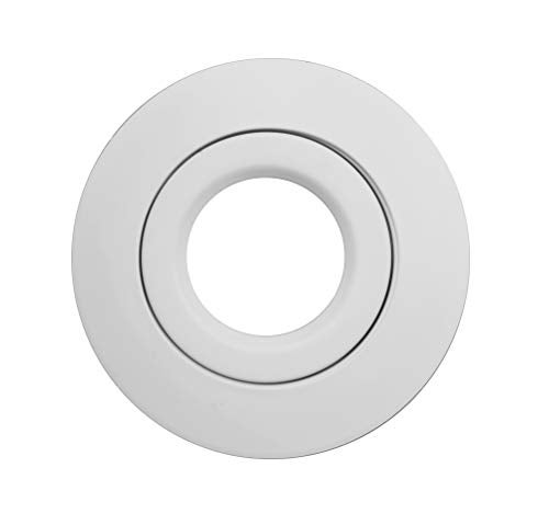 NICOR Lighting 6 inch White Recessed Gimbal Ring Trim, Fits 6 inch Housings (17558WH) - Image 4