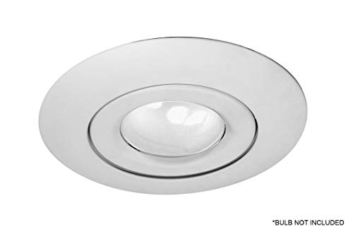 NICOR Lighting 6 inch White Recessed Gimbal Ring Trim, Fits 6 inch Housings (17558WH) - Image 5