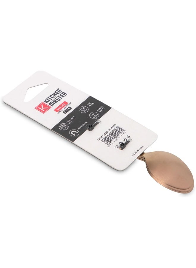 Kitchen master Kitchen master COPPER TEA SPOON 3PC PACK - MIRAGE  - Image 4