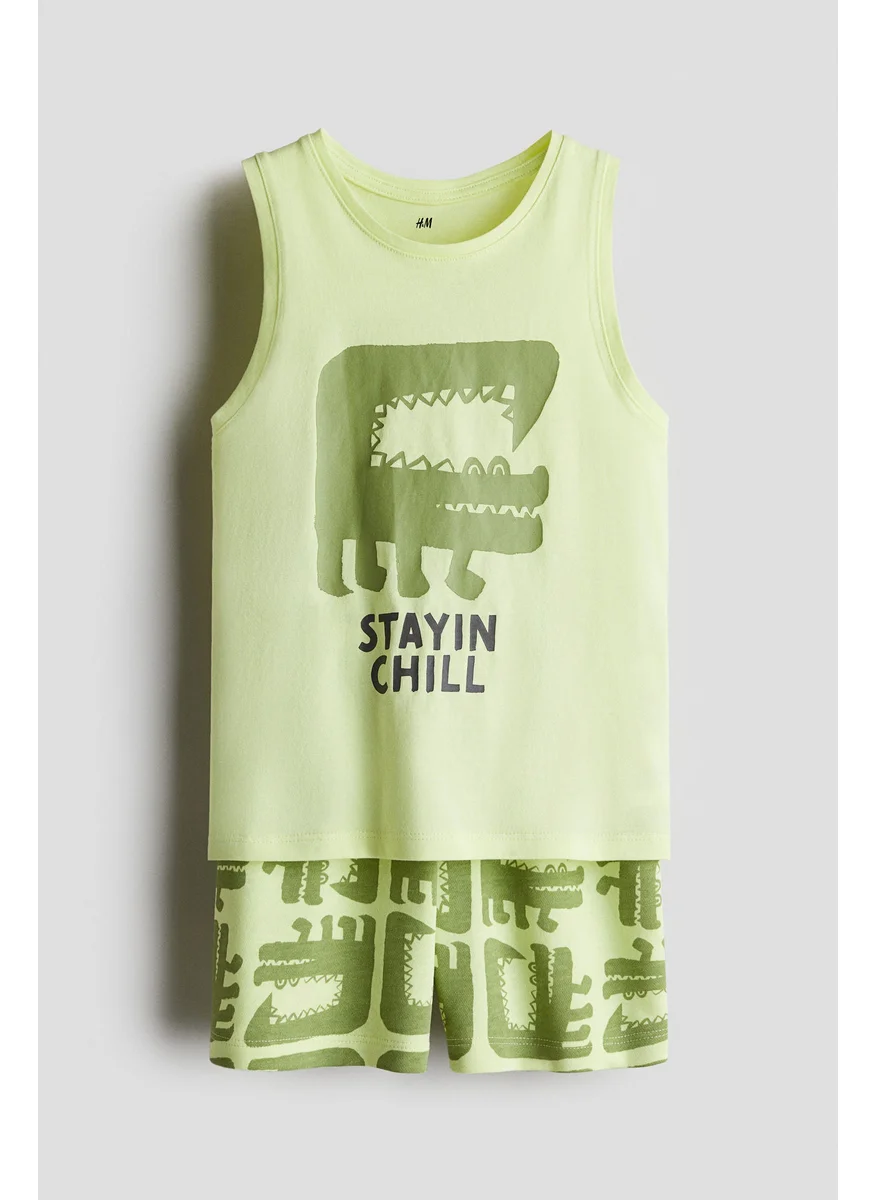 H&M 2-Piece Vest Top And Shorts Set