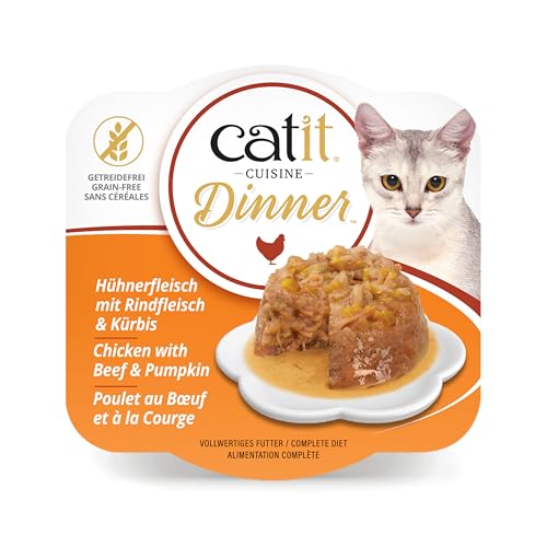 Catit Chicken Dinner with Beef & Pumpkin – Hydrating and Healthy Wet Cat Food for Cats of All Ages - Image 1