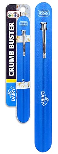 The Kosher Cook Dairy Blue Crumb Buster – Quick and Efficient Metal Crumb Remover – Dust of Tables and Countertops for Quick Cleaning - Color Coded Kitchen Tools by The Kosher Cook - Image 1